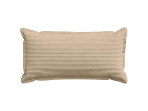 Lot de 2 housses de coussin houten taupe 40 x 80 cm velours côtelé cf49367