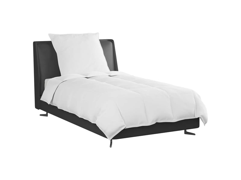  Duvet d'hiver avec oreiller 2 pcs - couette blanc plume de canard  - Conforama C