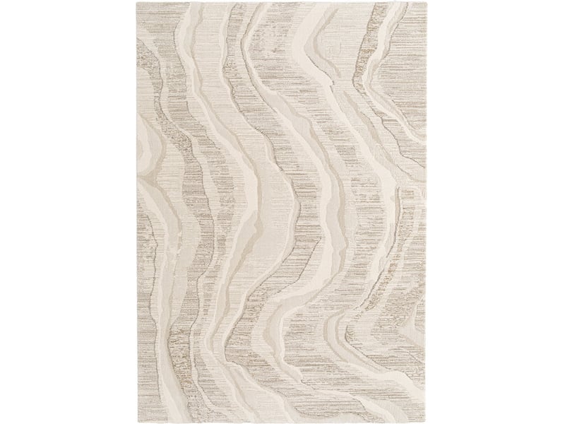 Bobochic tapis poils courts dune motif abstrait beige 160x230 DUNE - Conforama B