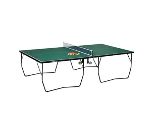 Table de tennis de table 274x152,5x76 cm pliable à roulettes mdf verte