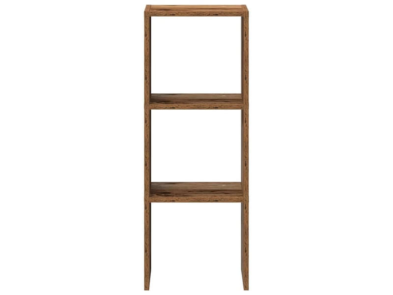  Bibliothèque, meuble de rangement salon empilable vieux bois 30x30x80 cm bois d'ingénierie  - Conforama D