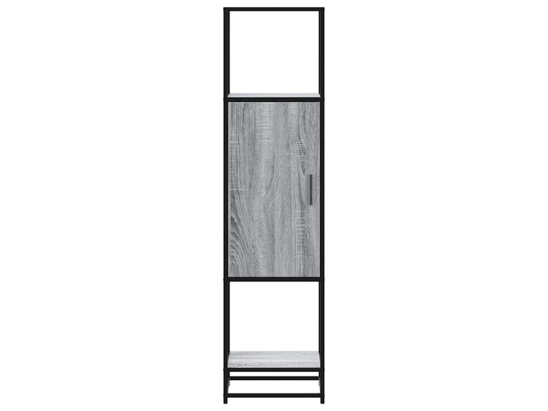  Buffet haut - bahut - meuble de rangement sonoma gris 35,5x35x139 cm bois d'ingénierie métal  - Conforama D