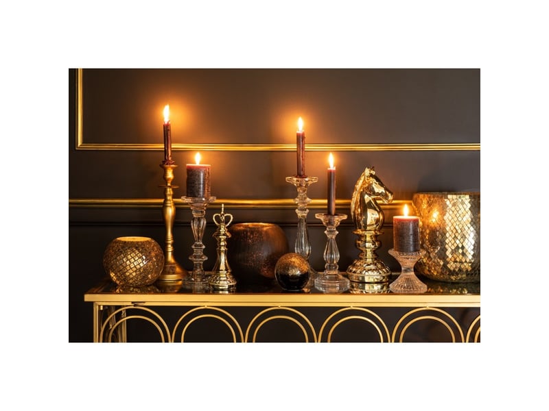  Chandelier en aluminium doré 16.5x16.5x46 cm  - Conforama B