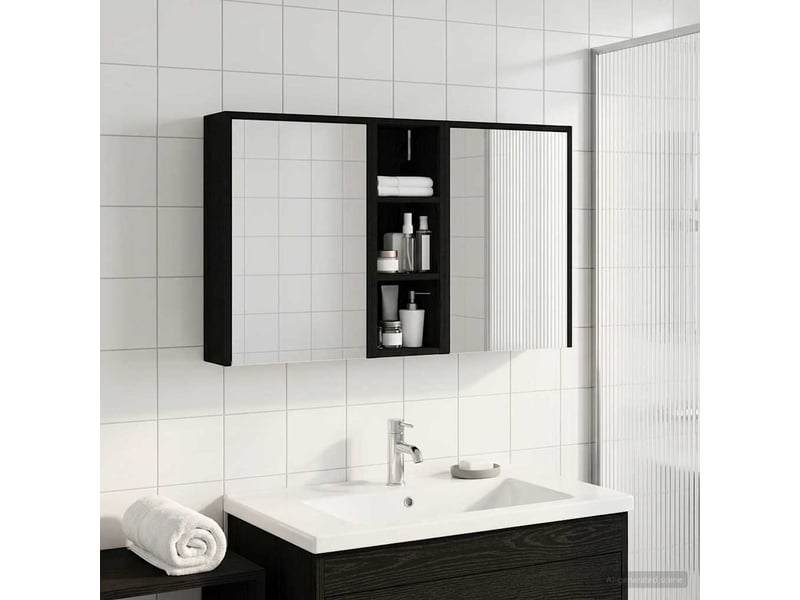  Ensemble de meubles de salle de bain 3 pcs 106x16x62.5 cm shl4079  - Conforama B