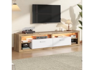 Meuble tv coloris marron 180 cm   