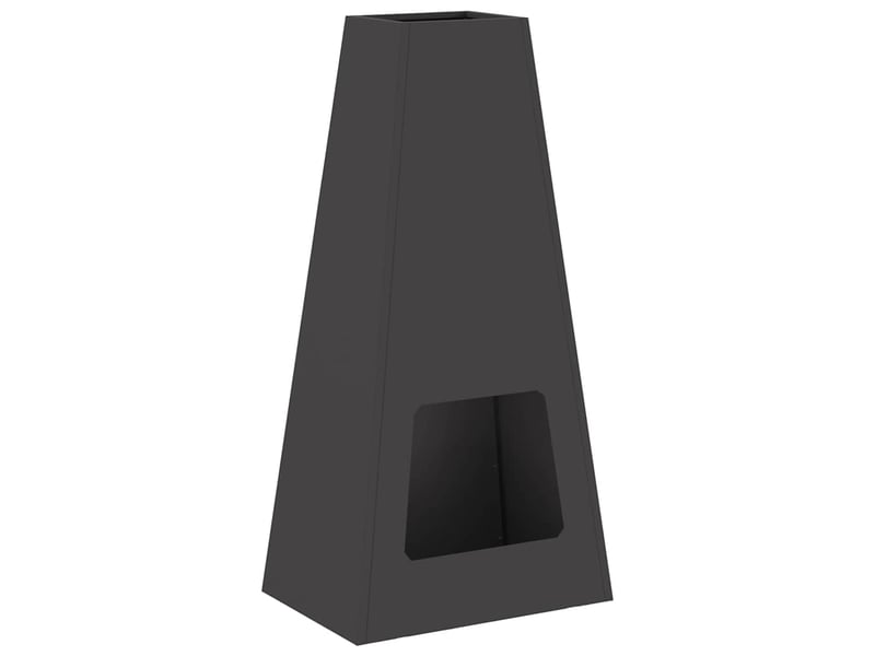 Brasero exterieur, foyer camping noir 50x35x100 cm acier patiné  - Conforama A