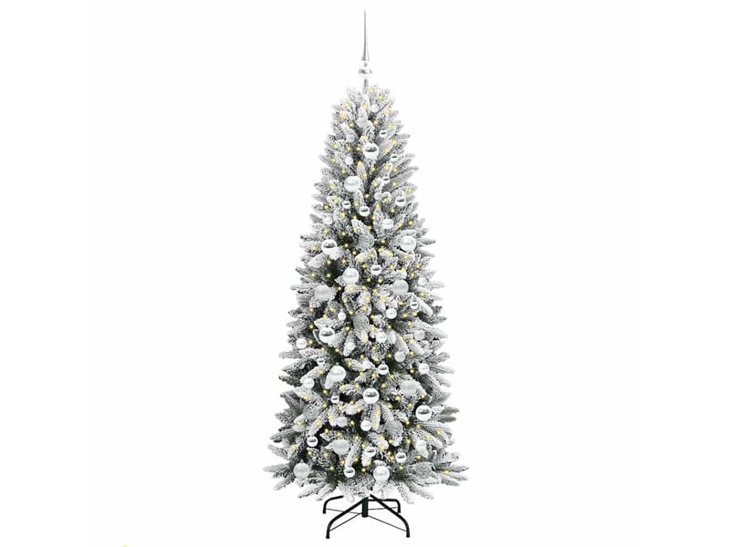 Sapin de noël, arbre de noël artificiel blanc 180 cm cf61271 - Conforama C