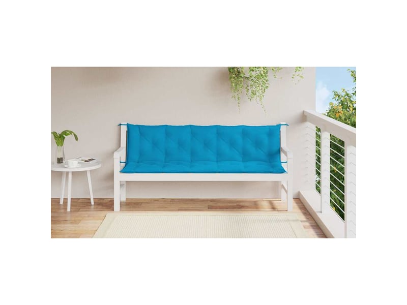  Coussin de banc de jardin, coussin d'assise bleu clair tissu oxford cf52681  - Conforama C