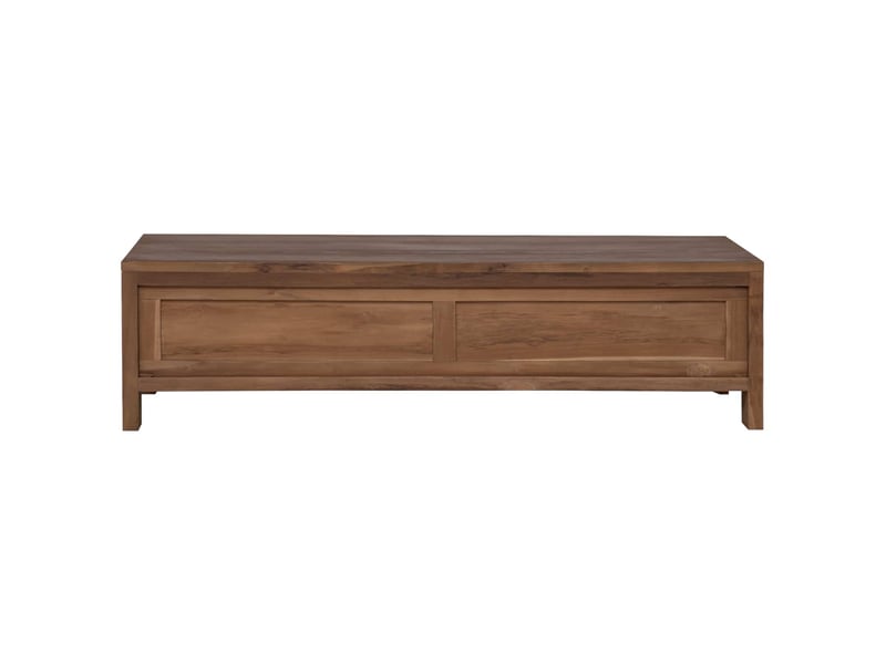  Meuble tv - banc tv - meuble de rangement 110 x 30 x 30 cm bois de teck massif naturel  - Conforama E