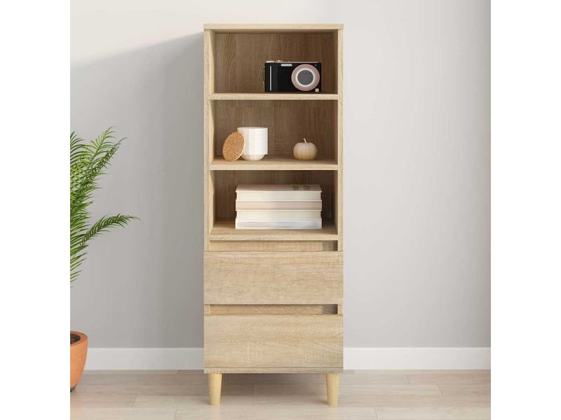  Buffet haut - bahut - meuble de rangement chêne sonoma 40x36x110 cm bois d'ingénierie  - Conforama B
