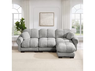 Pouf / repose pied SANS MARQUE SF20260031032 gris