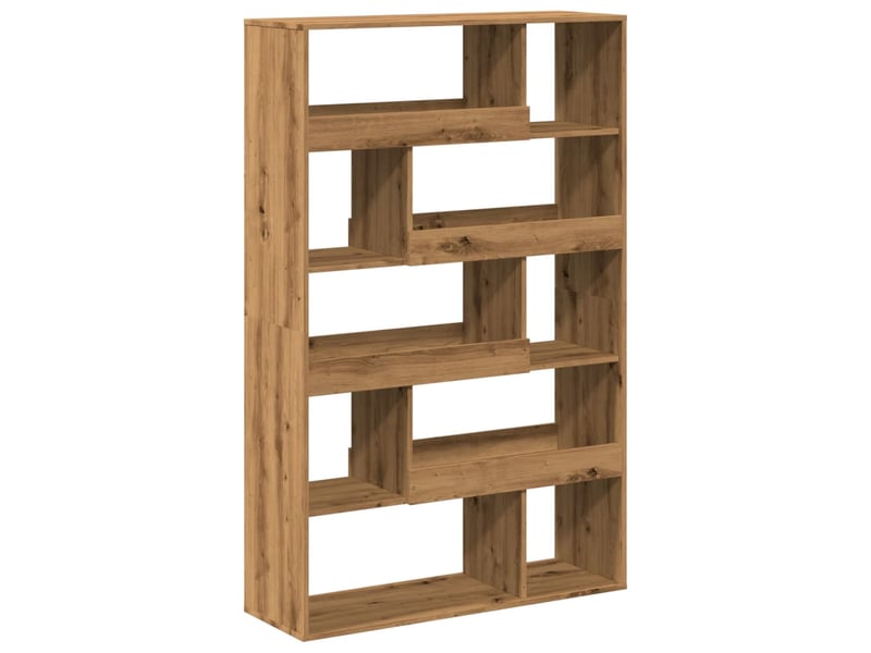  Bibliothèque, étagère de rangement chêne artisanal 100x33x156,5 cm bois d'ingénierie  - Conforama D