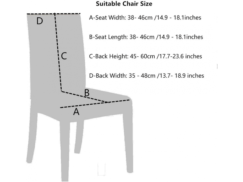  Lot de 4 housses de chaises de salle à manger, élastiques, amovibles, lavables, taille universelle, grises XLH-ZLS-009321ZLS - Conforama D