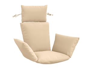 Coussin pour balançoire de chaise d'œuf, coussin d'intérieur et d'extérieur adirondack putten 100 % polyester crème cf50066