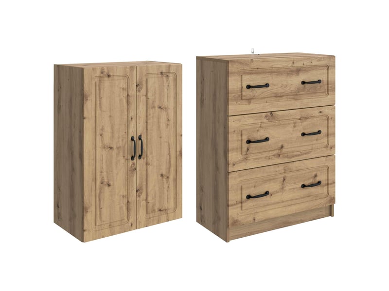  Ensemble de meubles 2 pcs, rangement de salon 66 x 34,5 x 87 cm bois d'ingénierie shl8988  - Conforama D