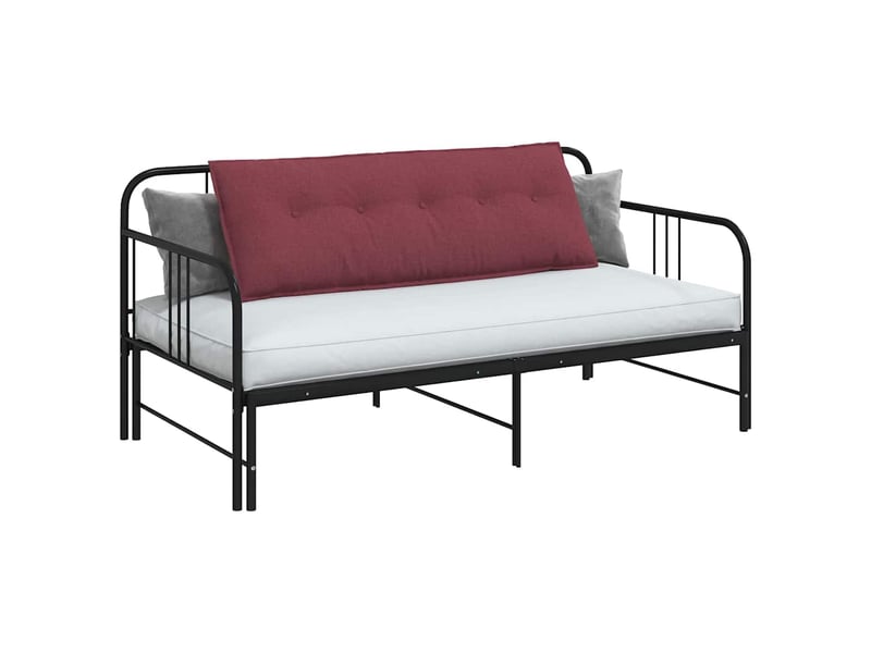  Coussin de dos, coussin de dossier bordeaux 140 x 19 x 50 cm tissu cf54582  - Conforama C