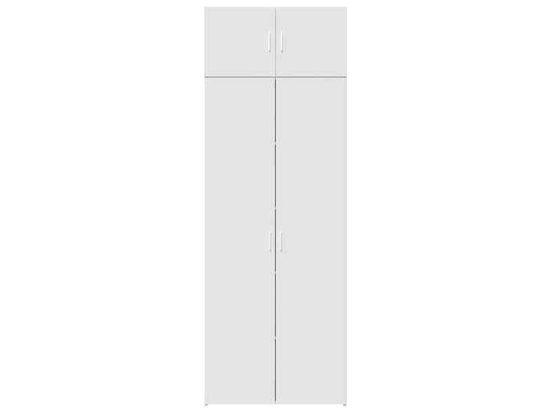  Buffet - armoire de rangement blanc 80x42,5x225 cm bois d'ingénierie  - Conforama D