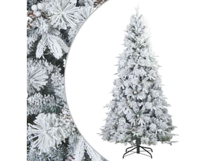 Sapin de noël artificiel, arbre de noël à branches pliantes, duveteux de neige shl4705
