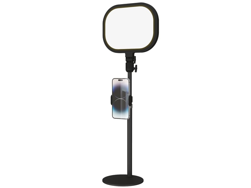  Lampe de bureau led dimmable 5 modes de couleur 10 niveaux de luminosité port usb minuterie support pour téléphone noir  - Conforama A