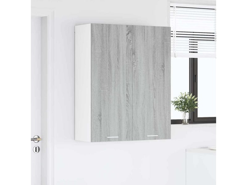  Meuble de rangement, armoire suspendue gris sonoma 80x31x100cm shl2938  - Conforama D