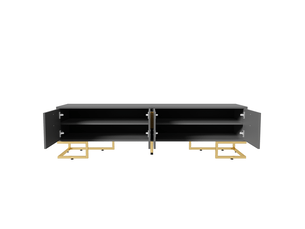 Meuble tv coloris gris 170 cm <strong>OKWISH</strong>  <strong></strong>