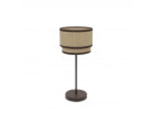 Lampe à poser fabrilamp roque naturelmarron 1 x e14 41 x 18 x 18 cm