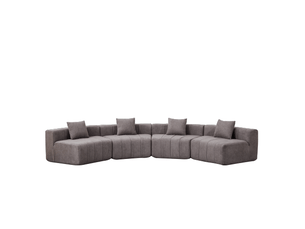 Canapé droit fixe <strong></strong> <strong></strong> 2 places Tissu gris