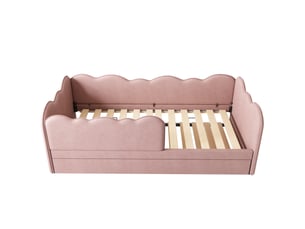 Lit gigogne 90x190 cm evarich coloris rose