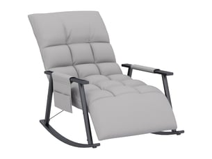 Fauteuil fixe Coton / Polyester gris