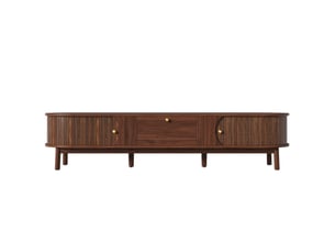 Meuble tv coloris bois foncé 170 cm   