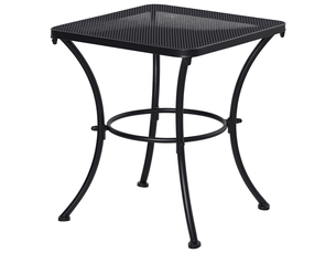 Table d'appoint carrée, jardin extérieur, métal, patioterrassebalcon, max 30 kg, 45x45x50 cm, noire.