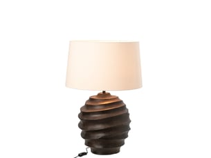 Lampe à poser design thibaut 43cm marron