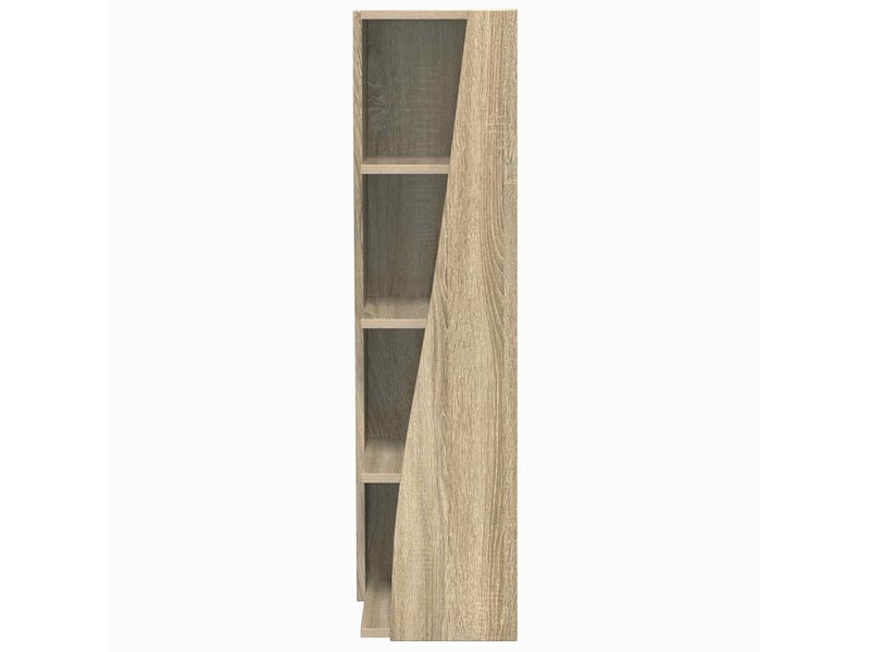  Meuble d'angle, meuble de rangement salon 27,5x27x102cm bois d'ingénierie chêne sonoma  - Conforama E