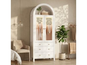 Armoire WELLTIN coloris blanc largeur 47 cm