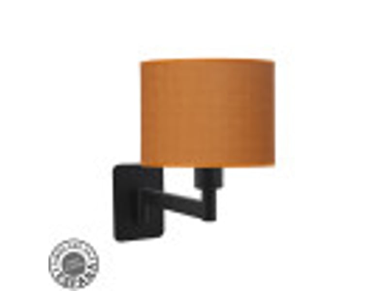  Applique murale fabrilamp moda noir orange 1 x e14 26x17x28 cm 212461099 - Conforama B