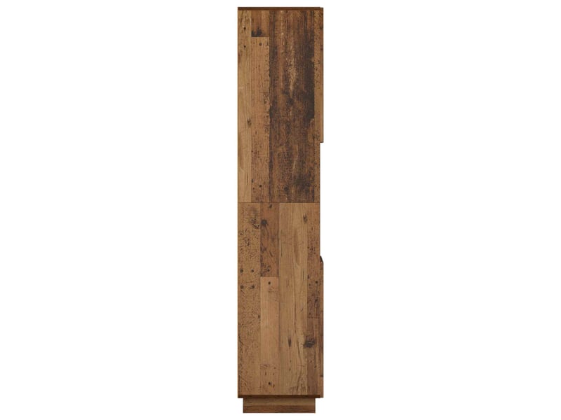  Meuble de rangement salle de bain bois ancien 36.5x38x180 cm  - Conforama E