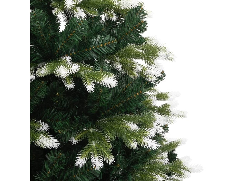  Sapin de noël - arbre de noël artificiel à charnières avec neige floquée 210 cm  - Conforama D