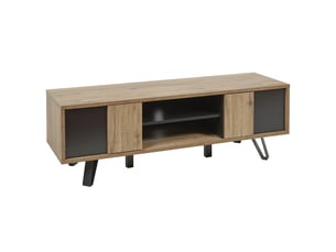Meuble tv coloris marron 156 cm <strong>ALTOBUY</strong>  <strong>SÉLÈNE</strong>