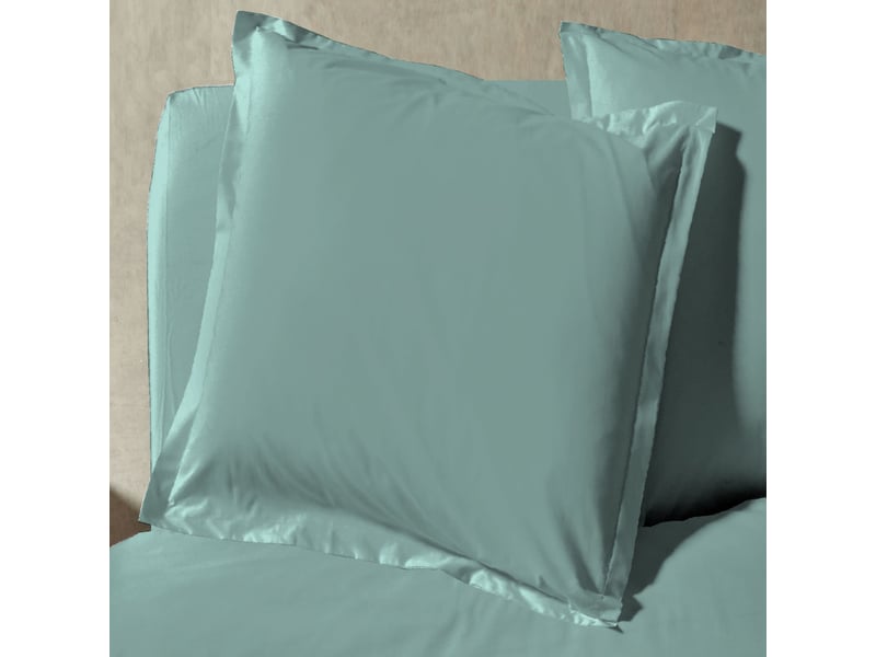  Parure de lit percale unie sauge 240x220 cm  - Conforama C