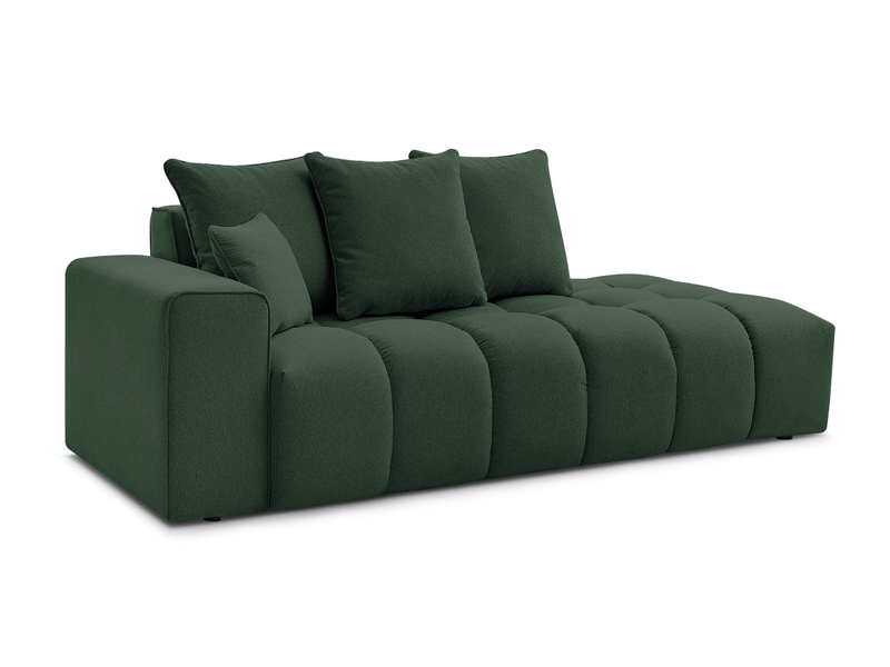  Bobochic canapé droit fixe mont-blanc tissu chiné vert  accoudoir gauche MONT-BLANC - Conforama A