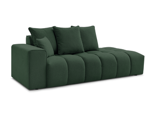 Canapé droit fixe BOBOCHIC MONT-BLANC 4 places Tissu vert