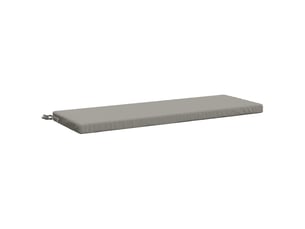 Coussin de banc, coussin d'assise, coussin de canapé soest 100 % polyester gris 100 x 40 x 5 cm cf53252