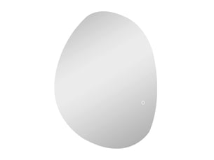 Miroir salle de bain avec éclairage led 80 x 60 cm, miroir lumineux mural avec antibuée, ip44, mémoire, argenté