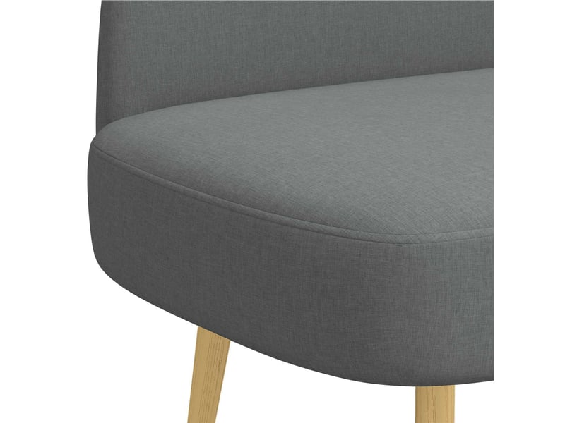  Banc rembourré, banc de lit avec dossier gris foncé 110x60x76 cm shl2960  - Conforama E