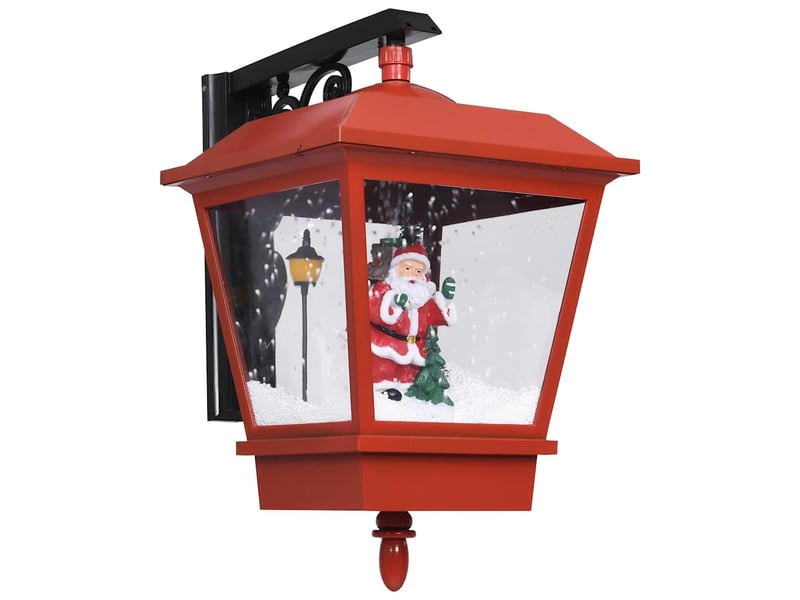  Lampe murale de noël lumières led et père noël rouge 40x27x45cm  - Conforama A