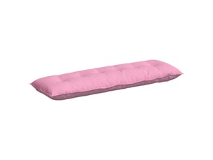 Coussin de dos, coussin de dossier rose 160 x 19 x 50 cm tissu cf54971