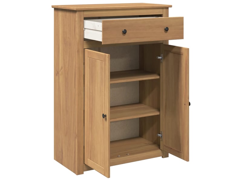 Meuble à chaussure, armoire à chaussures panama 80x40x114 cm bois de pin massif  - Conforama E