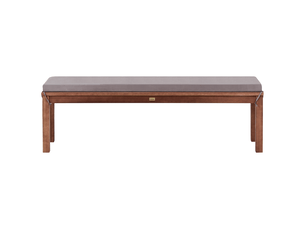 Banc avec coussin d'assise tuscania 160 cm bois d'eucalyptus gris