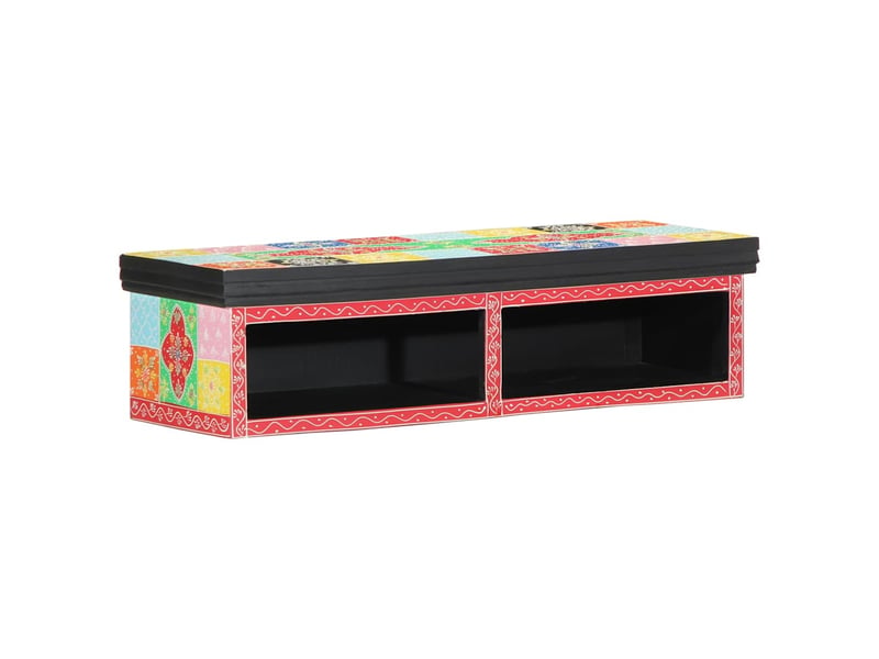  Meuble tv - banc tv - meuble de rangement multicolore 80 x 30 x 22 cm bois d'ingénierie  - Conforama E