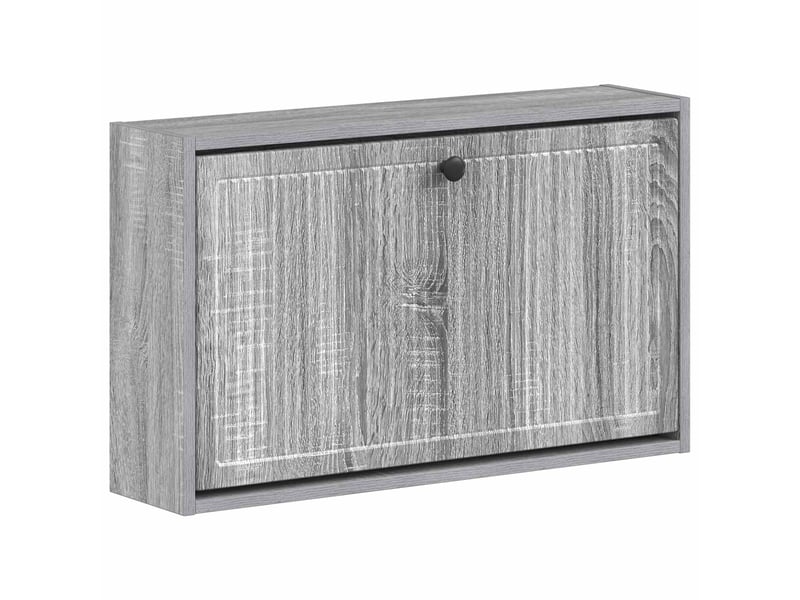 Meuble à chaussures mural, armoire à chaussures ede 71x17x43 cm sonoma gris  - Conforama A